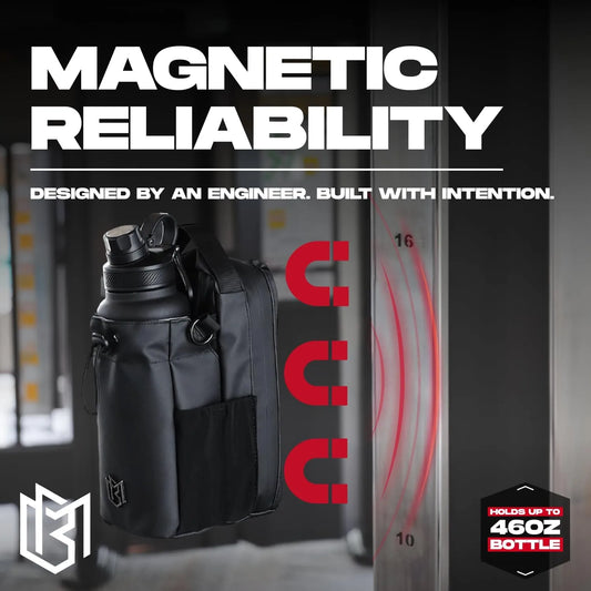 Magnetic Gym & Sports Sling Bag (Without Bottle)