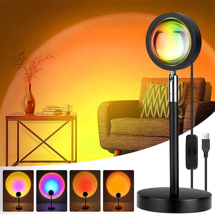 Remote Control RGB Sunset Lamp 16 Colour Mode