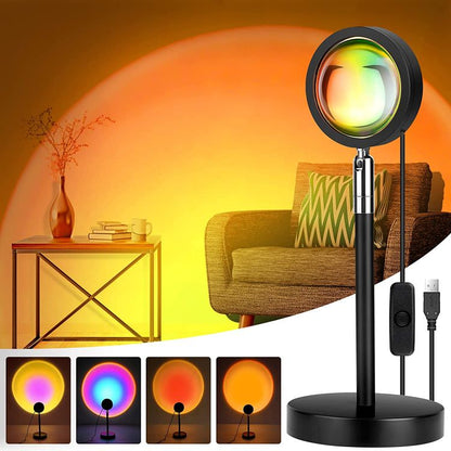 Remote Control RGB Sunset Lamp 16 Colour Mode