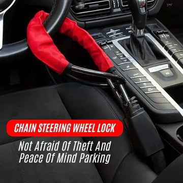 Car Seat Belt Steering Wheel Anti-Theft Locking Device