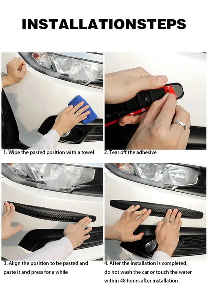 Car Front Rear Bumper Corner Protector (Pack Of 4)
