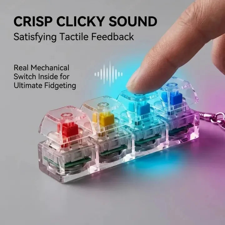 Stress Relief Keyboard Fidget Keychain