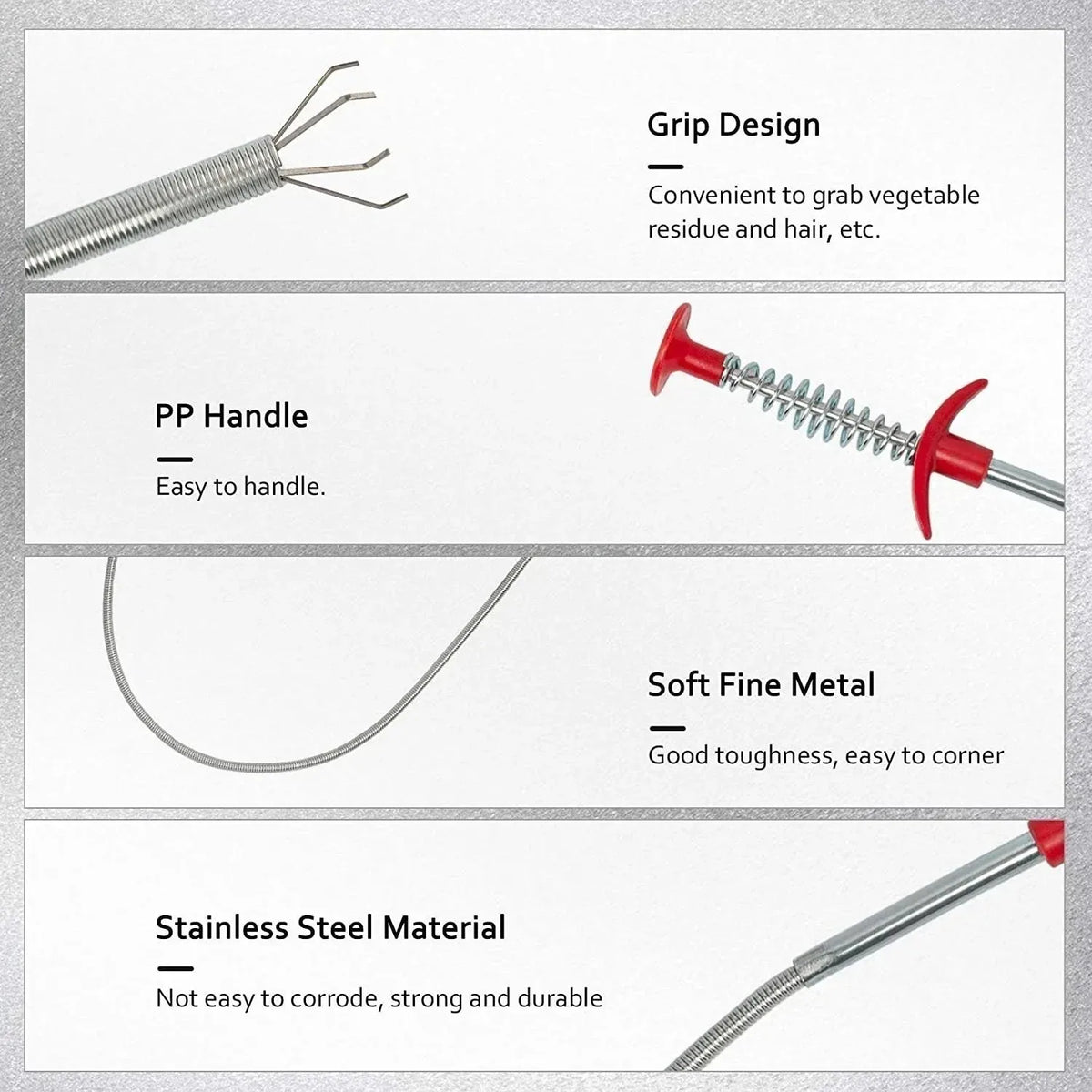 Sink Drain Cleaning Wire ( Buy 1 Get 1 Free )