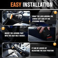 Car Seat Belt Steering Wheel Anti-Theft Locking Device
