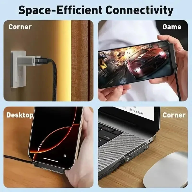 2 In 1 Type C Fast Charging Cable+Mobile Stand (240W)
