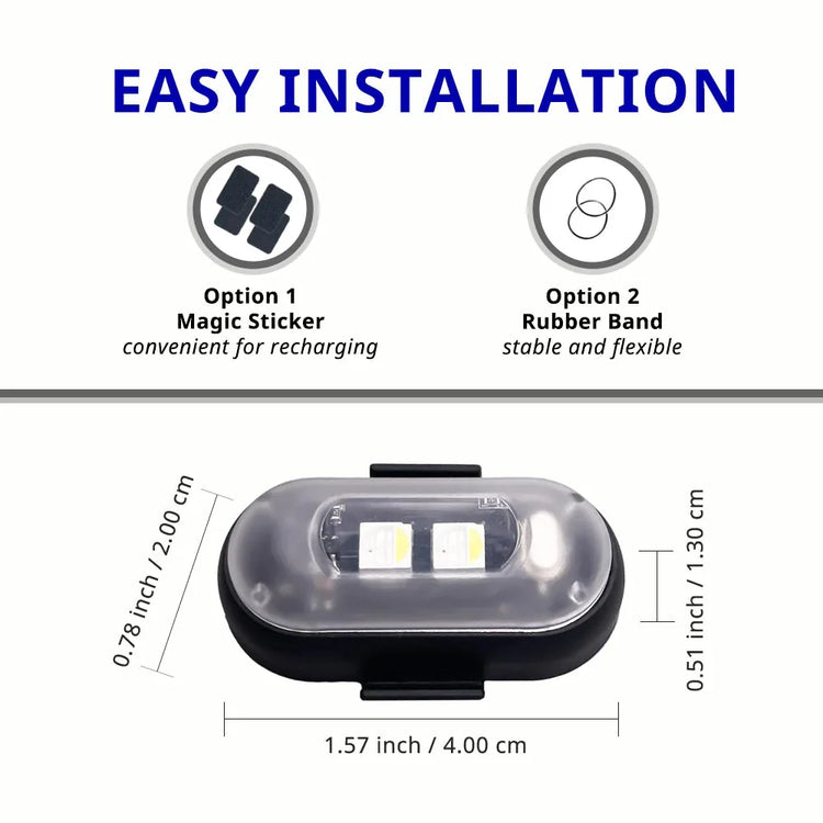 Interior Car Lights 7 Colors LED  (Pack of 2)