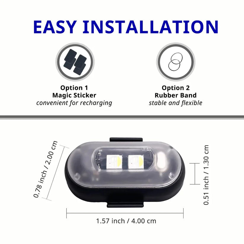 Interior Car Lights 7 Colors LED  (Pack of 2)