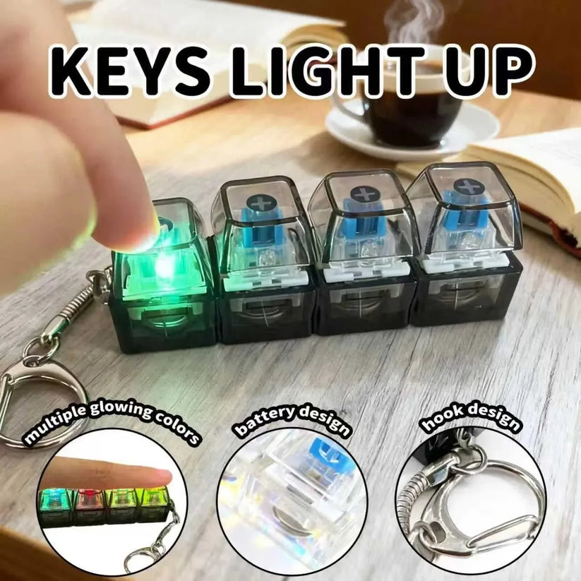 Stress Relief Keyboard Fidget Keychain