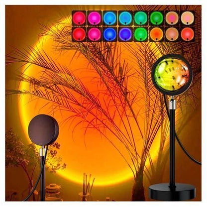 Remote Control RGB Sunset Lamp 16 Colour Mode