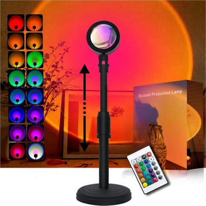 Remote Control RGB Sunset Lamp 16 Colour Mode