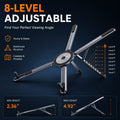 4-in-1 Foldable Laptop Stand, 8-Level Adjustable Riser, Magnetic Phone Holder for Desk, Home Office And Travel
