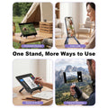 4-in-1 Foldable Laptop Stand, 8-Level Adjustable Riser, Magnetic Phone Holder for Desk, Home Office And Travel