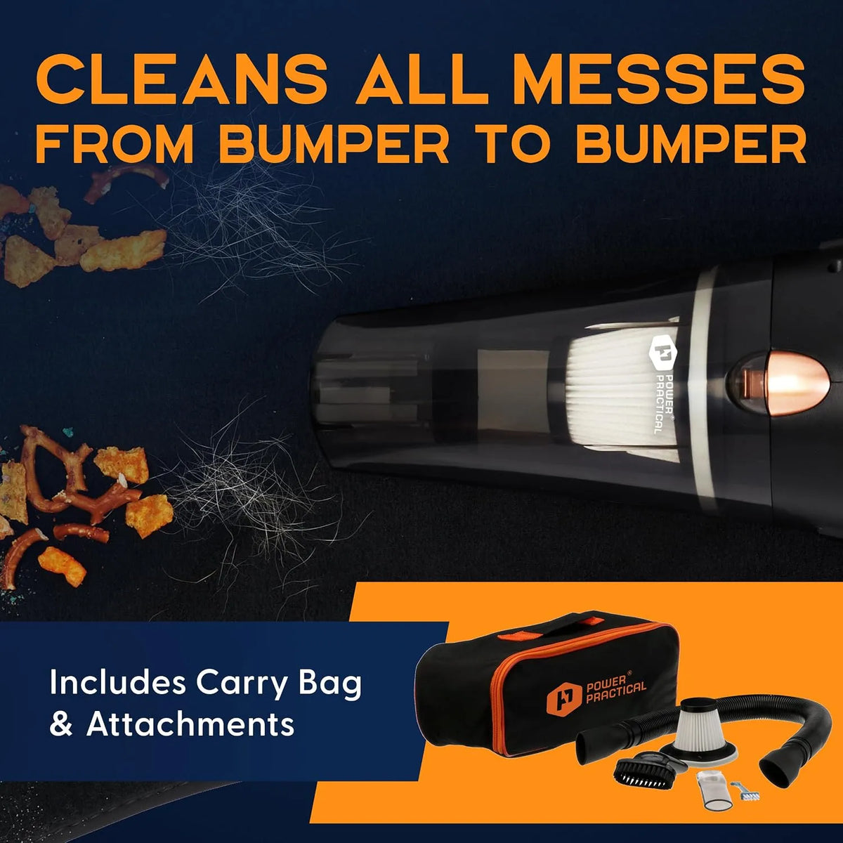 Powerful Car Vacuum Cleaner Portable