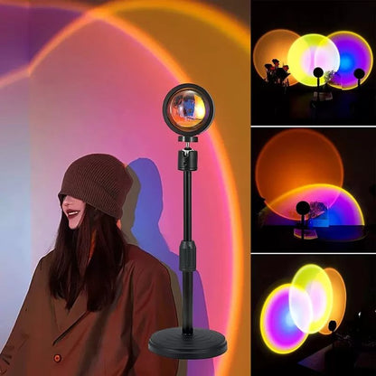 Remote Control RGB Sunset Lamp 16 Colour Mode