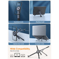 4-in-1 Foldable Laptop Stand, 8-Level Adjustable Riser, Magnetic Phone Holder for Desk, Home Office And Travel
