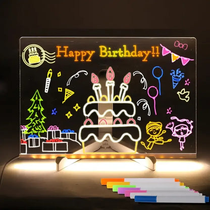 3D LED Acrylic Message Board with Pens