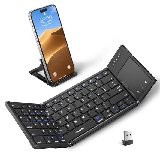 Foldable Bluetooth Keyboard with Touchpad