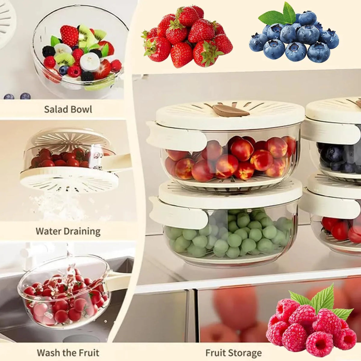 Multi-Functional Draining Basket With Lid