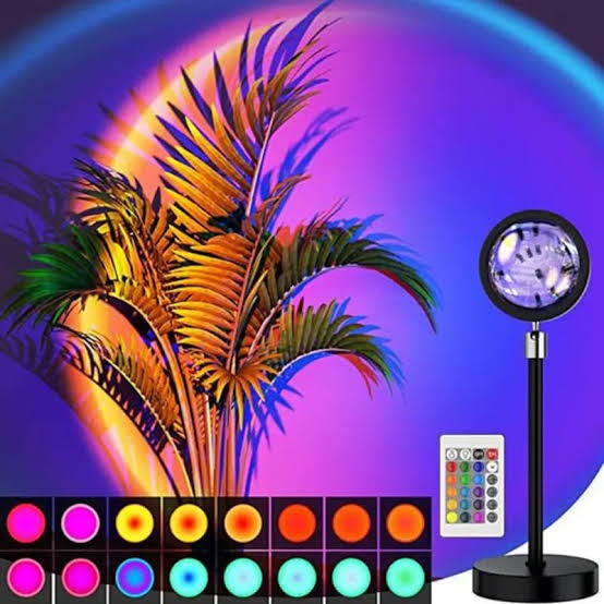 Remote Control RGB Sunset Lamp 16 Colour Mode