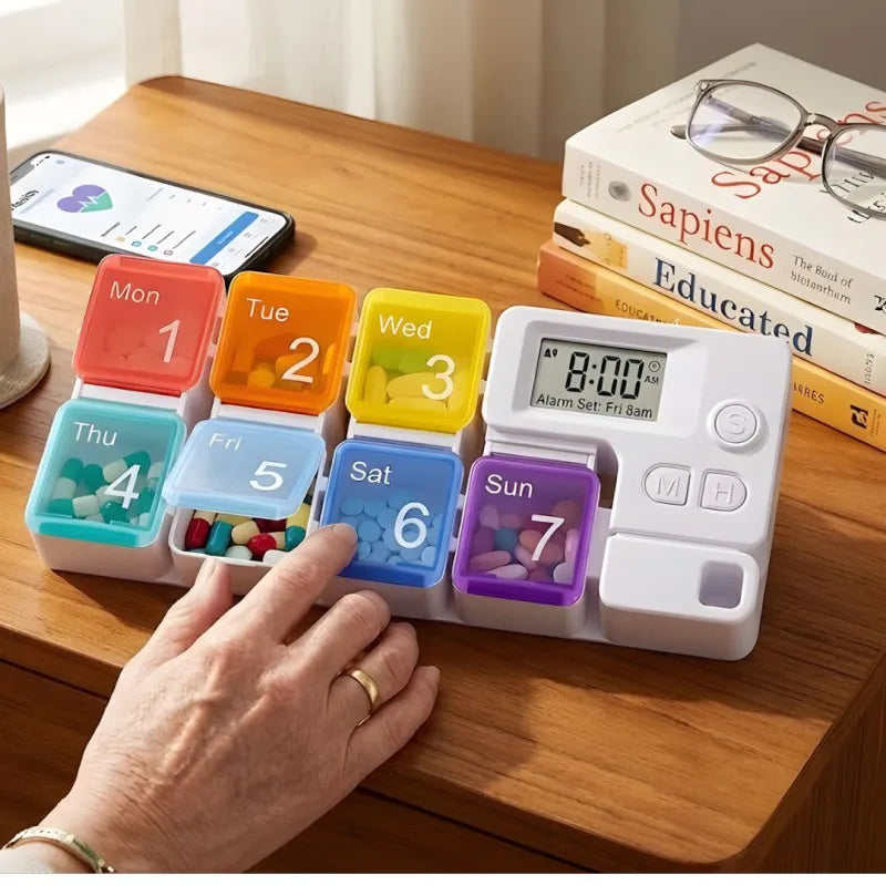 Alarm Medicine Pill Box Organizer