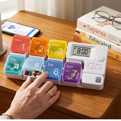 Alarm Medicine Pill Box Organizer