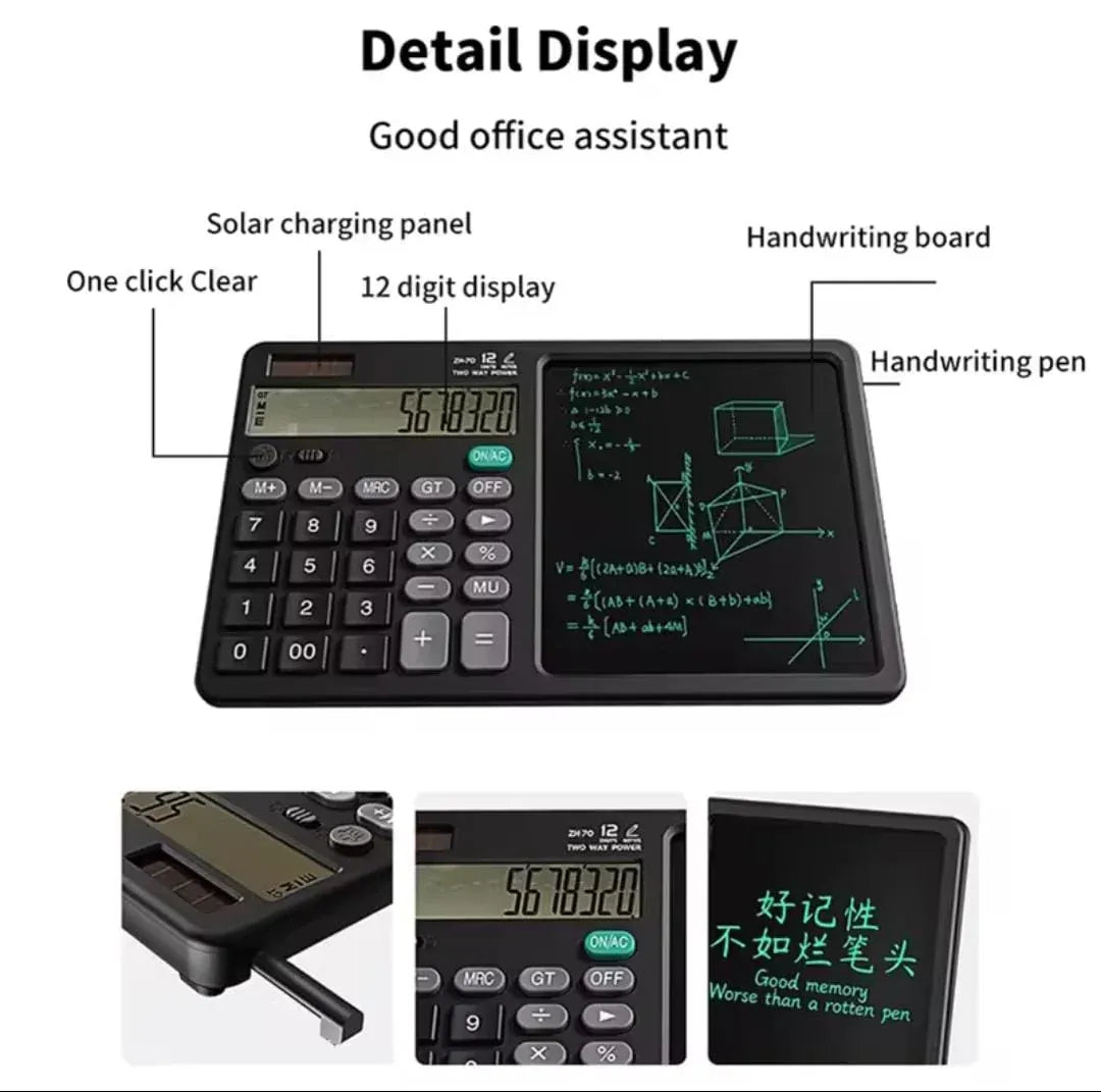 2-in-1 Calculator with LCD