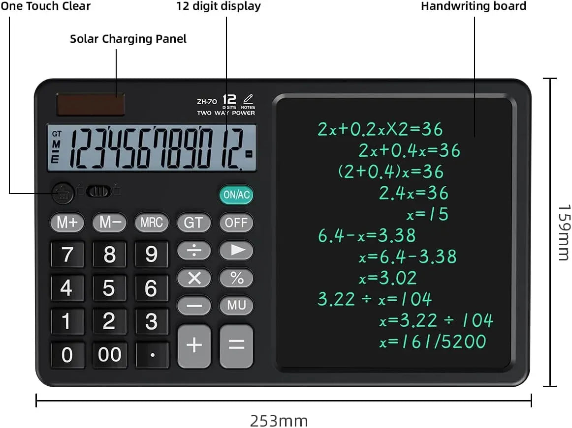 2-in-1 Calculator with LCD