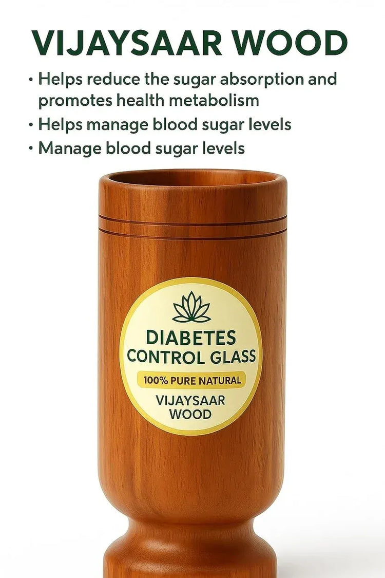 100% Natural  Sugar Control Wooden Tumbler