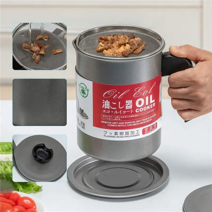 Large Capacity Stainless Steel Oil Filter Pot