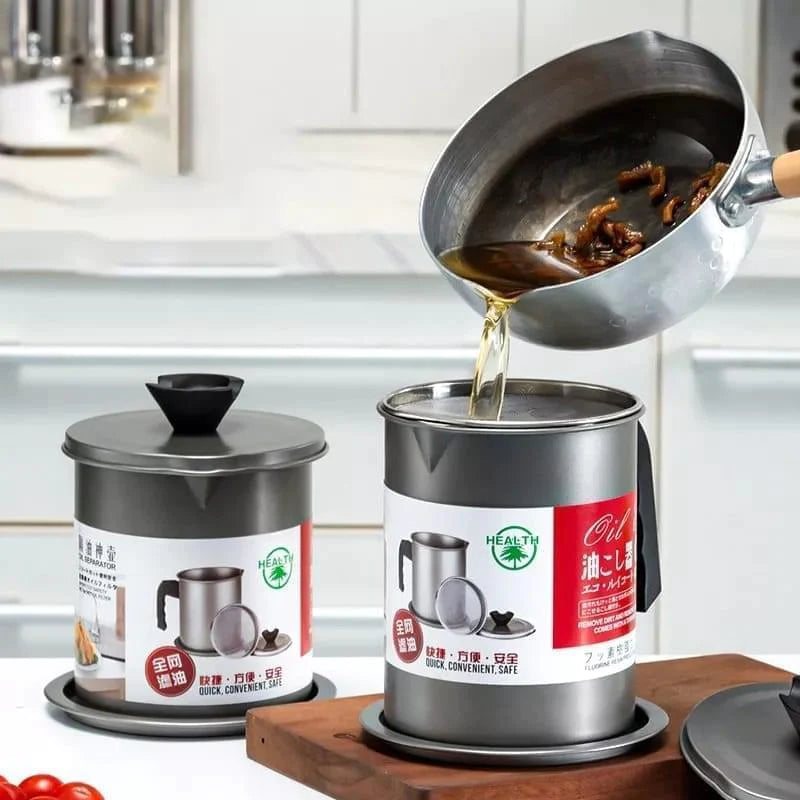 Large Capacity Stainless Steel Oil Filter Pot