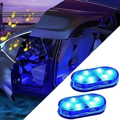 7 Colors LED Interior Car Lights  (Pack of 2)