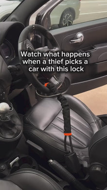 Car Seat Belt Steering Wheel Anti-Theft Locking Device video preview