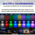 7 Colors LED Interior Car Lights  (Pack of 2)