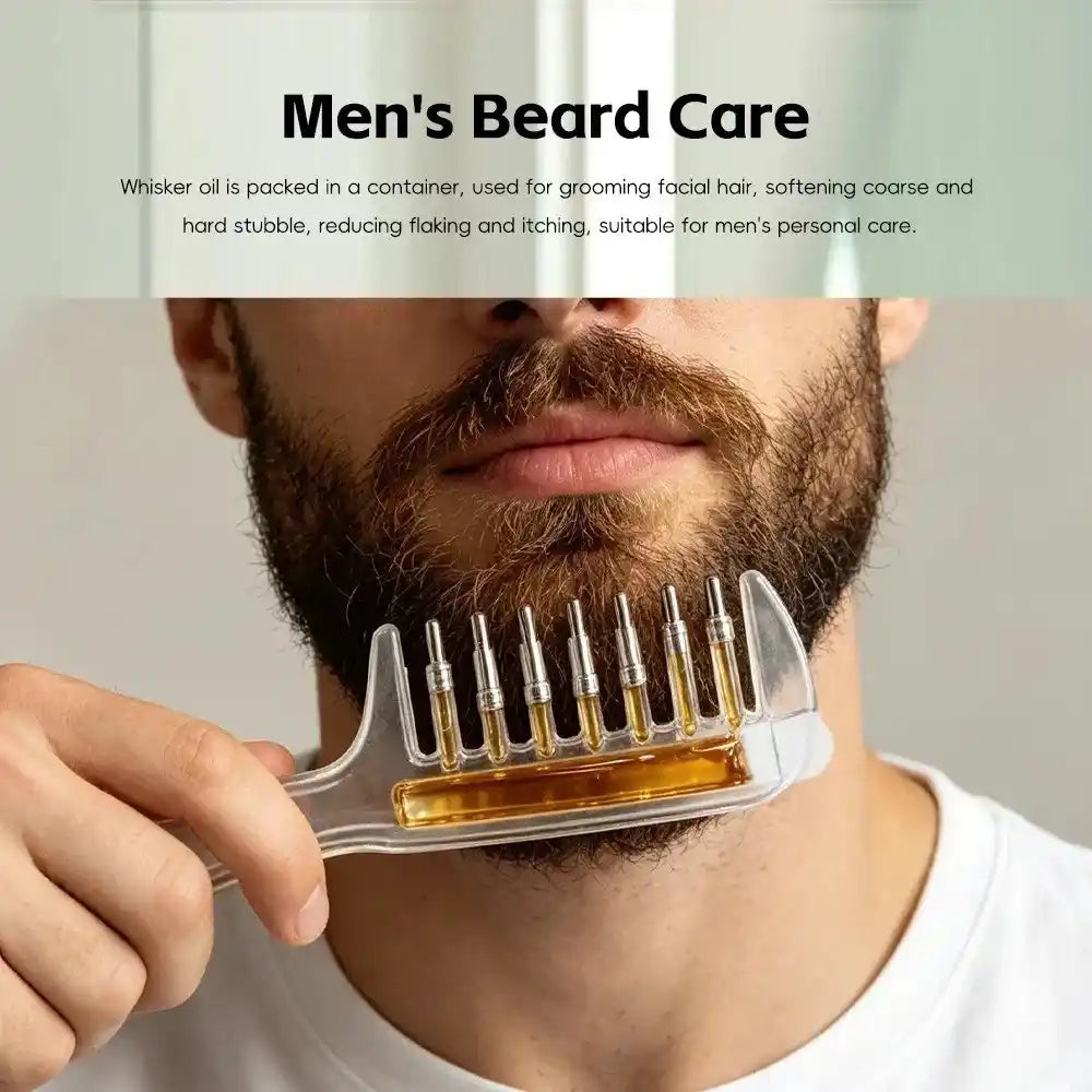 2-in-1 Hair Oil Comb with Roller Ball