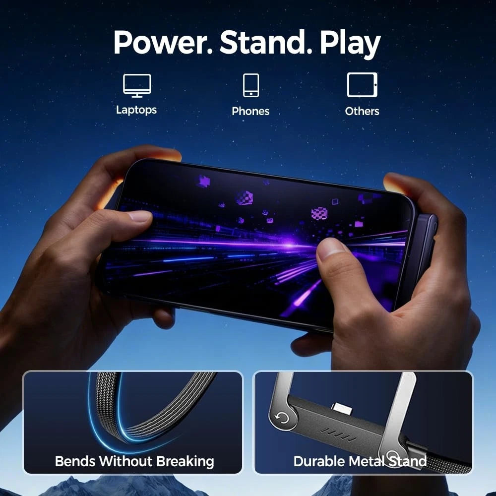 2 In 1 Type C Fast Charging Cable+Mobile Stand (240W)