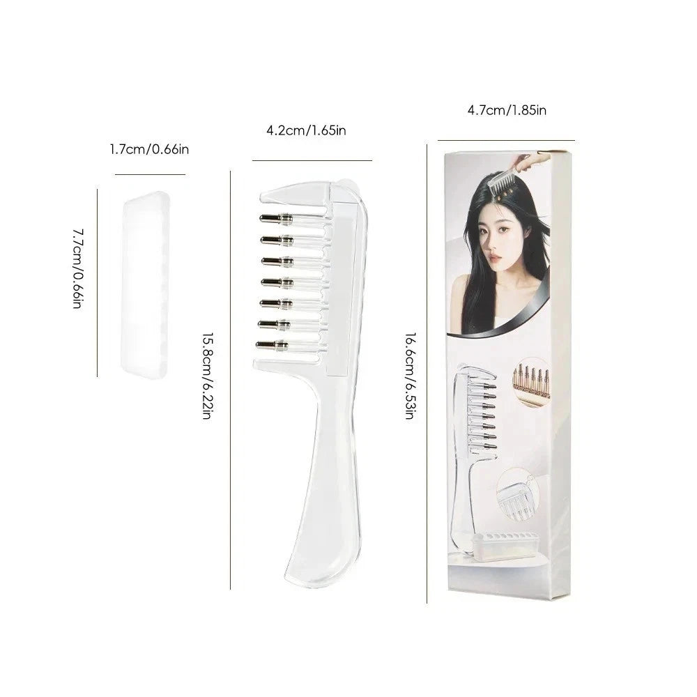 2-in-1 Hair Oil Comb with Roller Ball