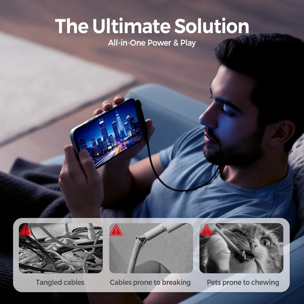 2 In 1 Type C Fast Charging Cable+Mobile Stand (240W)
